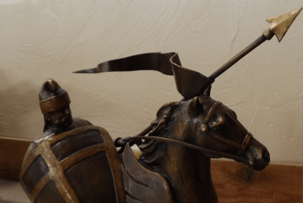 Desert Snow bronze statue