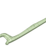 Olympic Luge Blade CAD model