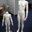 Mannequin upper body organic modeling for blow mold manufacturing