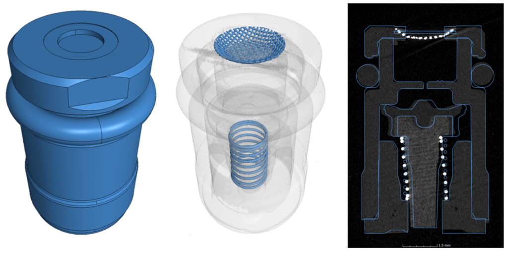 CT Scan Assembly Check of inspection of hidden features and fit and function
