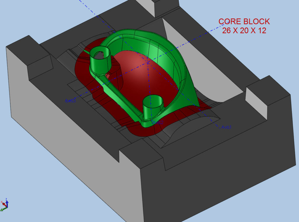 Gauge Cluster Mold CAD model