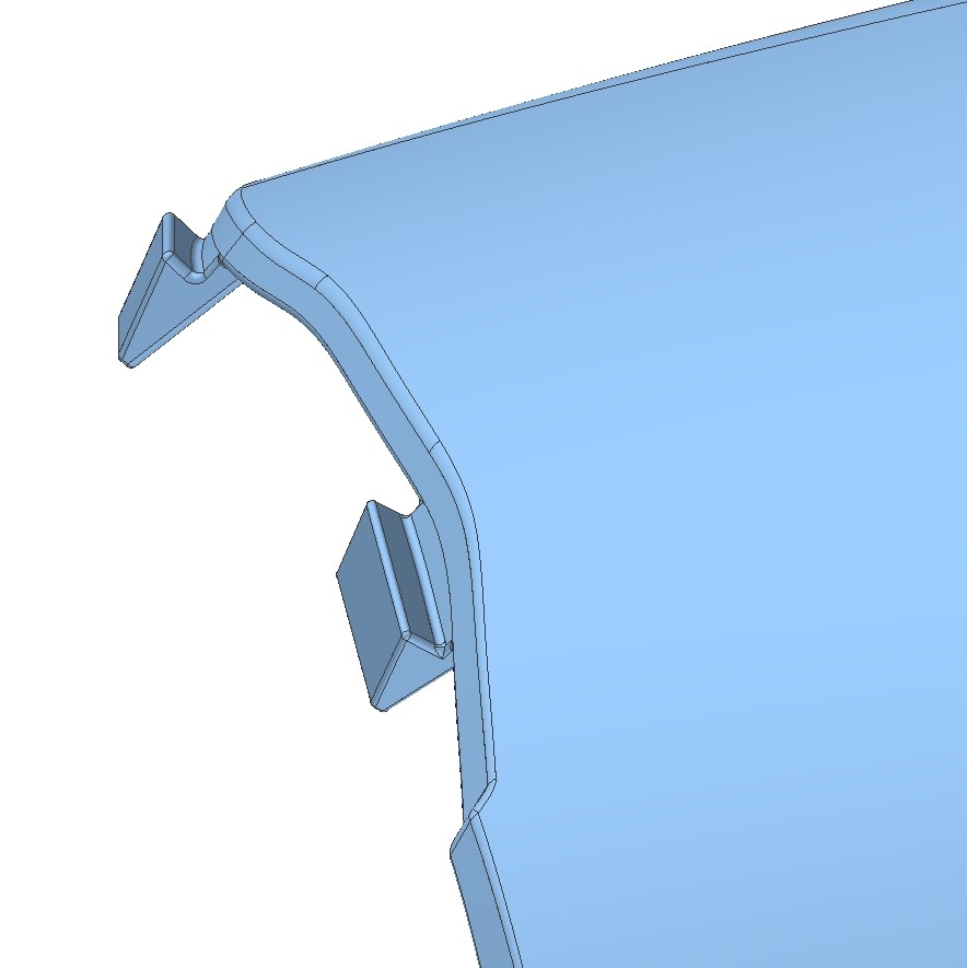 Zoomed in picture of the OEM mounting points on SMY CAD