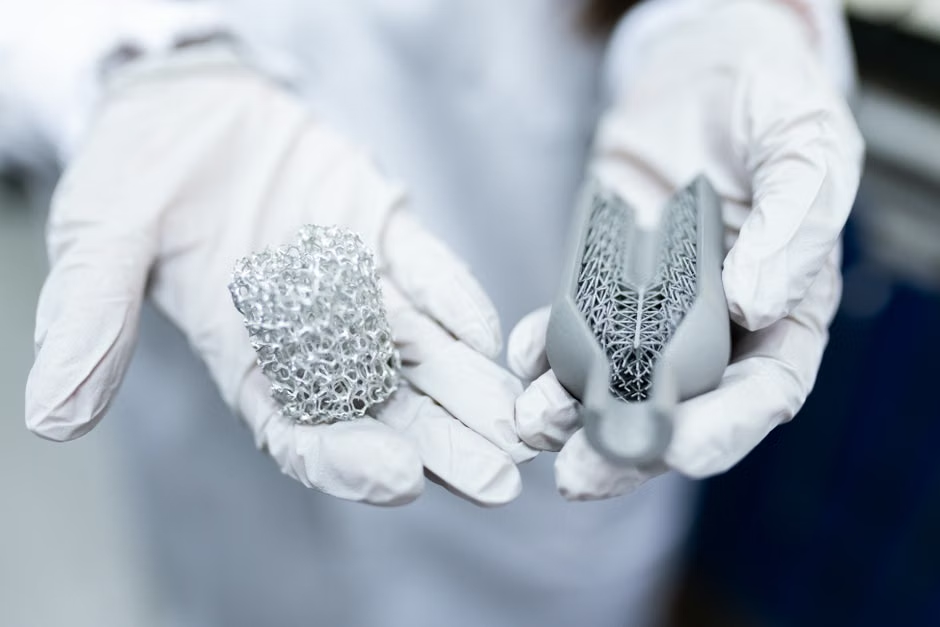 Direct Metal Laser Sintering (DMLS) 3D printed Aluminum AlSi10Mg part