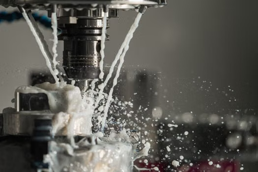 Stamping die insert being CNC machined using 3D Scanned CAD model